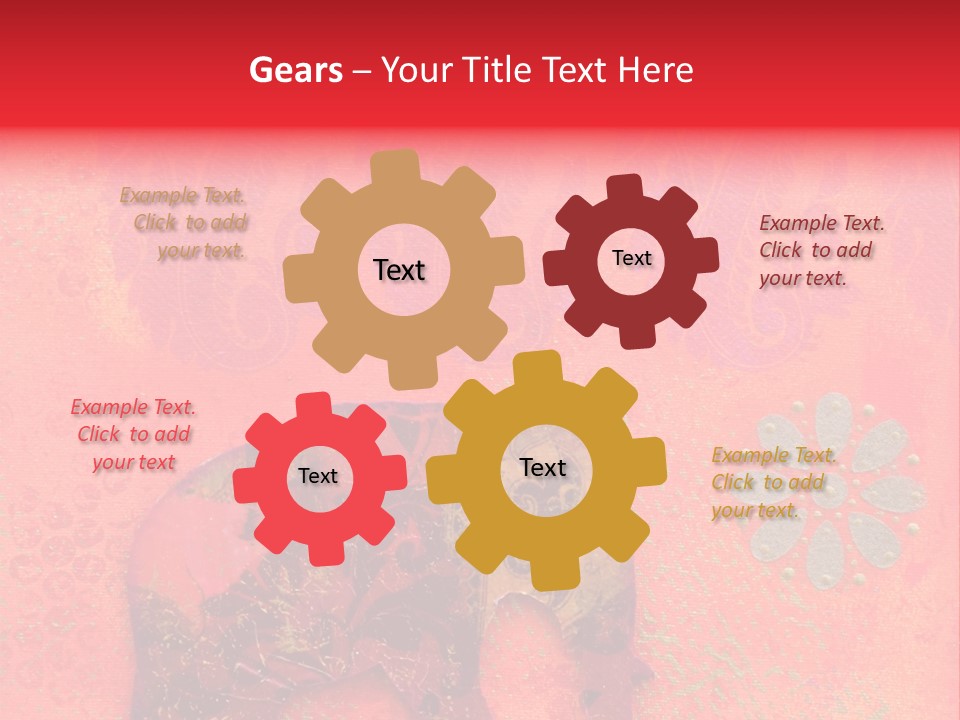 Symbol Gold Bejeweled PowerPoint Template