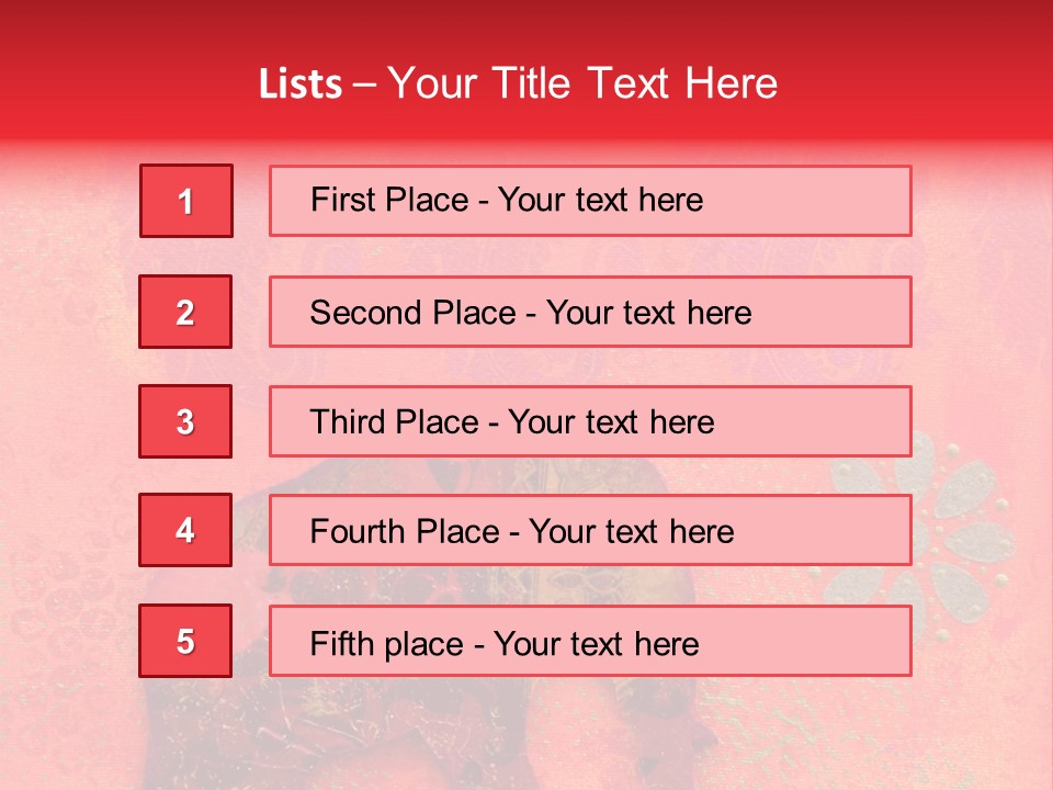 Symbol Gold Bejeweled PowerPoint Template