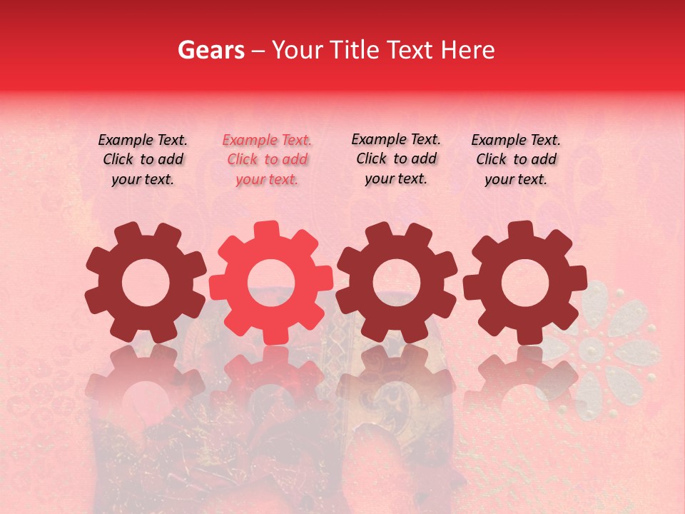 Symbol Gold Bejeweled PowerPoint Template