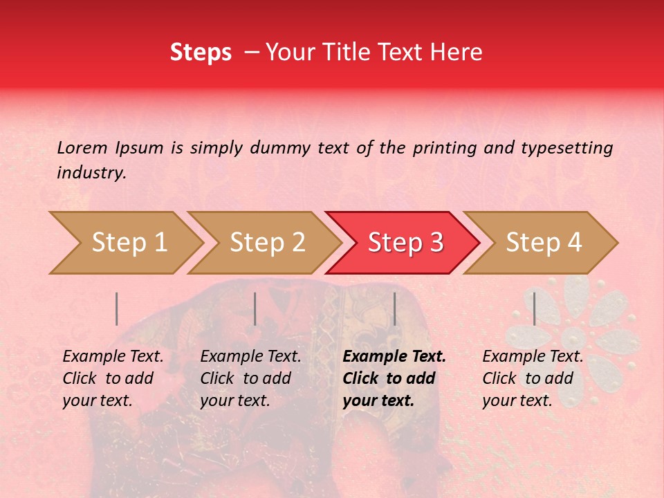 Symbol Gold Bejeweled PowerPoint Template