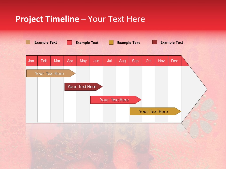 Symbol Gold Bejeweled PowerPoint Template