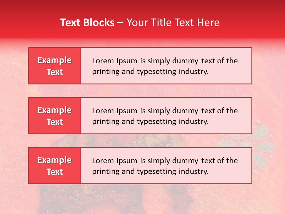 Symbol Gold Bejeweled PowerPoint Template