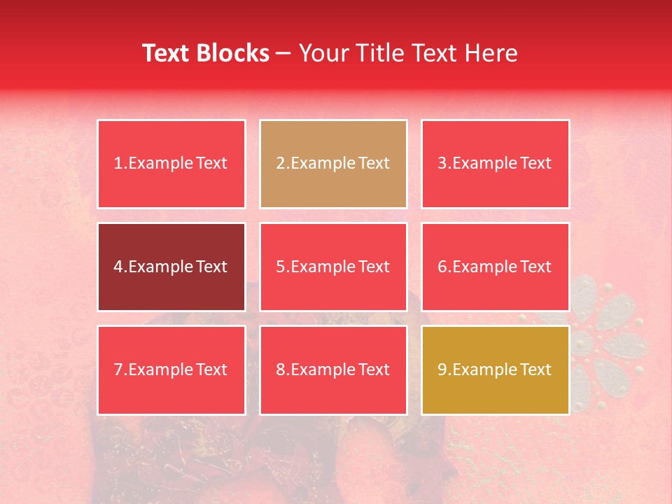 Symbol Gold Bejeweled PowerPoint Template