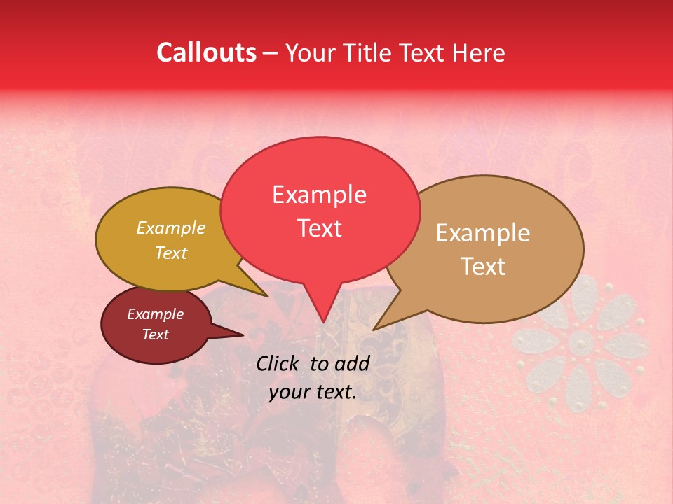 Symbol Gold Bejeweled PowerPoint Template