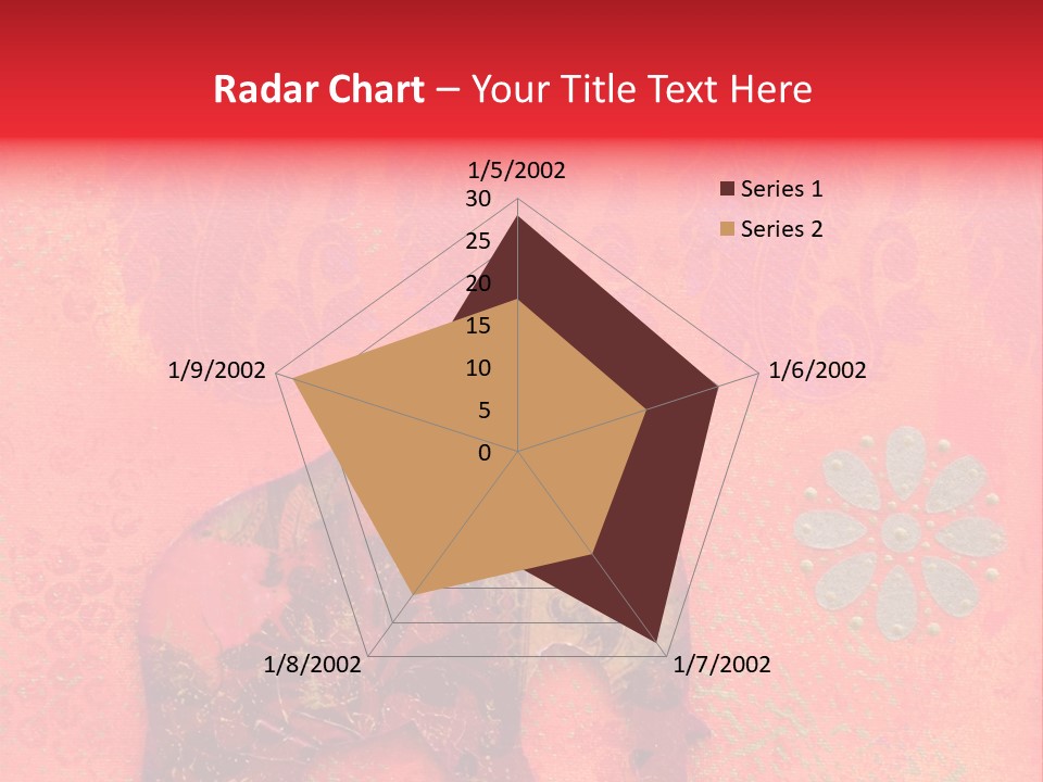 Symbol Gold Bejeweled PowerPoint Template