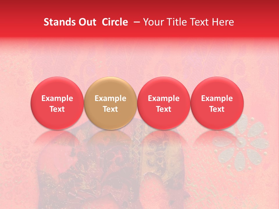 Symbol Gold Bejeweled PowerPoint Template