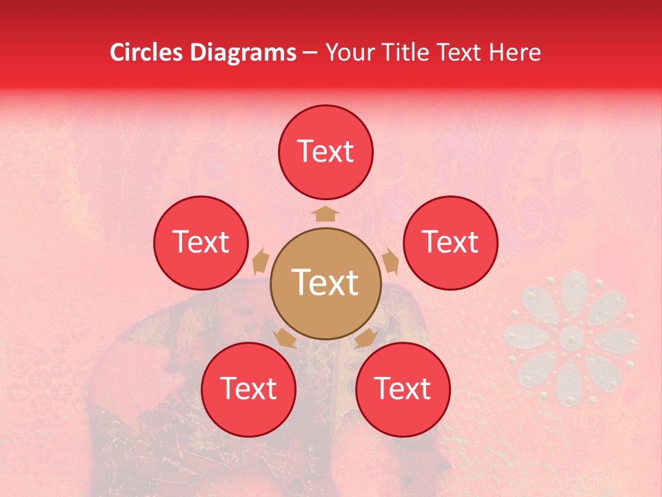 Symbol Gold Bejeweled PowerPoint Template