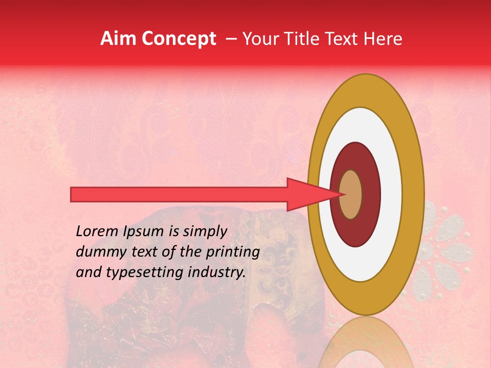 Symbol Gold Bejeweled PowerPoint Template