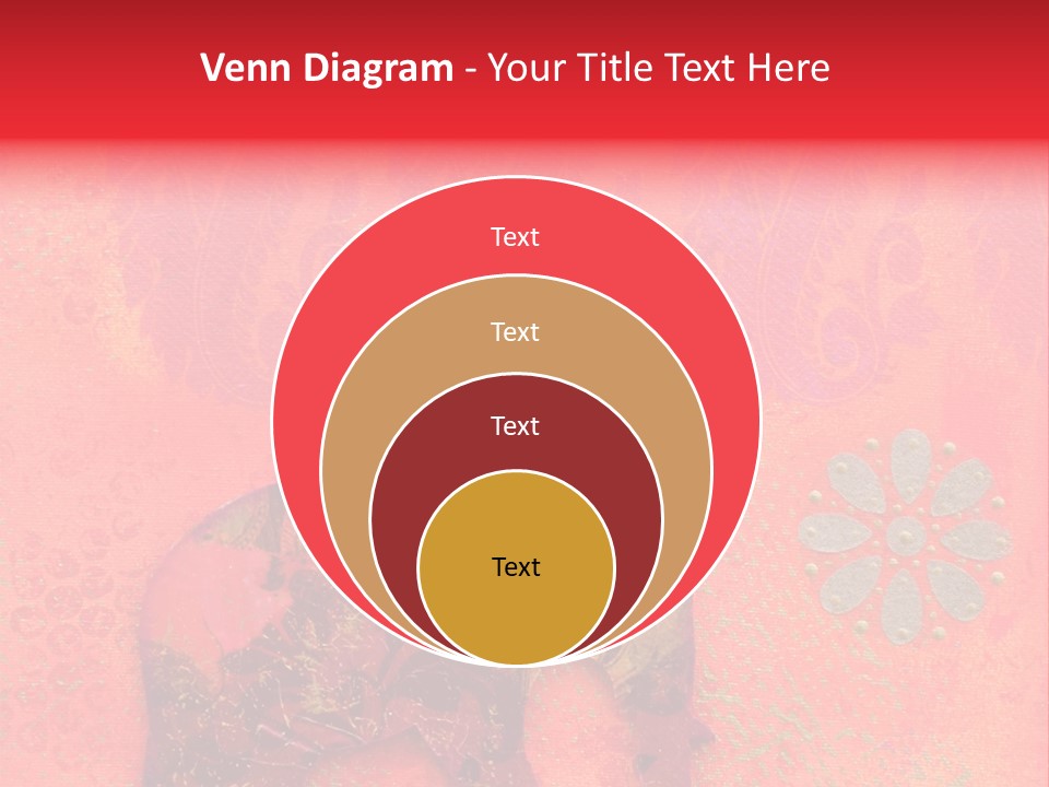 Symbol Gold Bejeweled PowerPoint Template