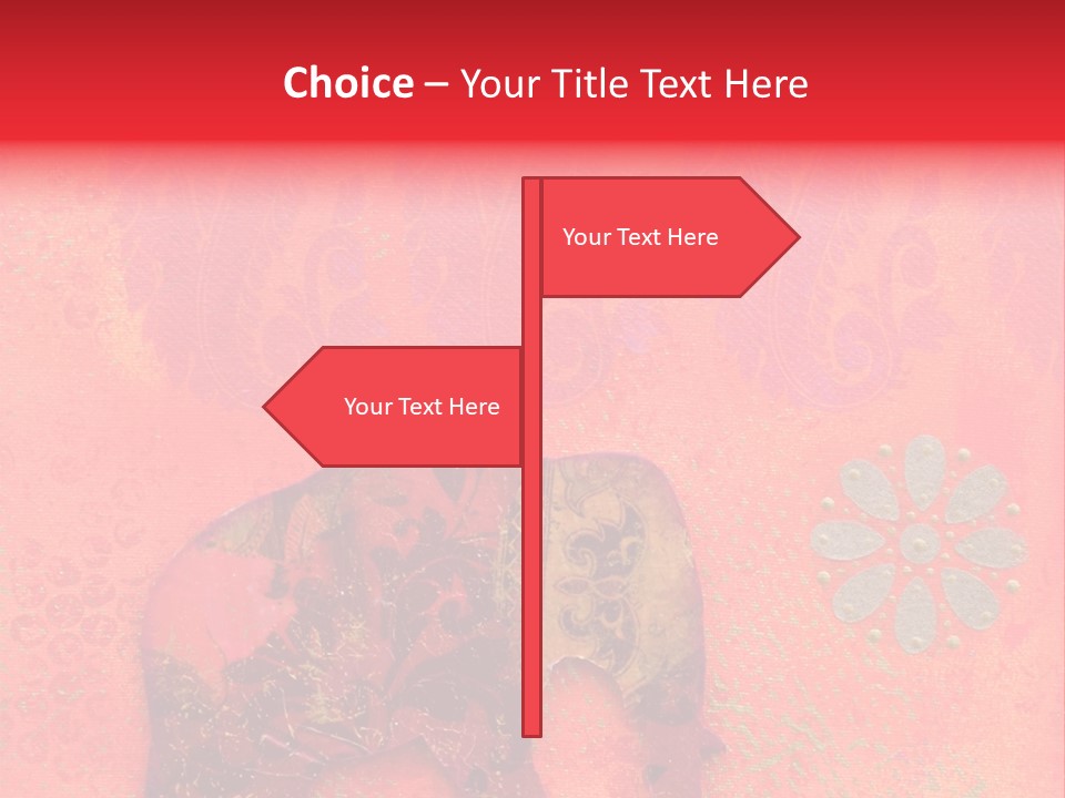 Symbol Gold Bejeweled PowerPoint Template