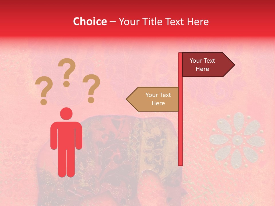 Symbol Gold Bejeweled PowerPoint Template