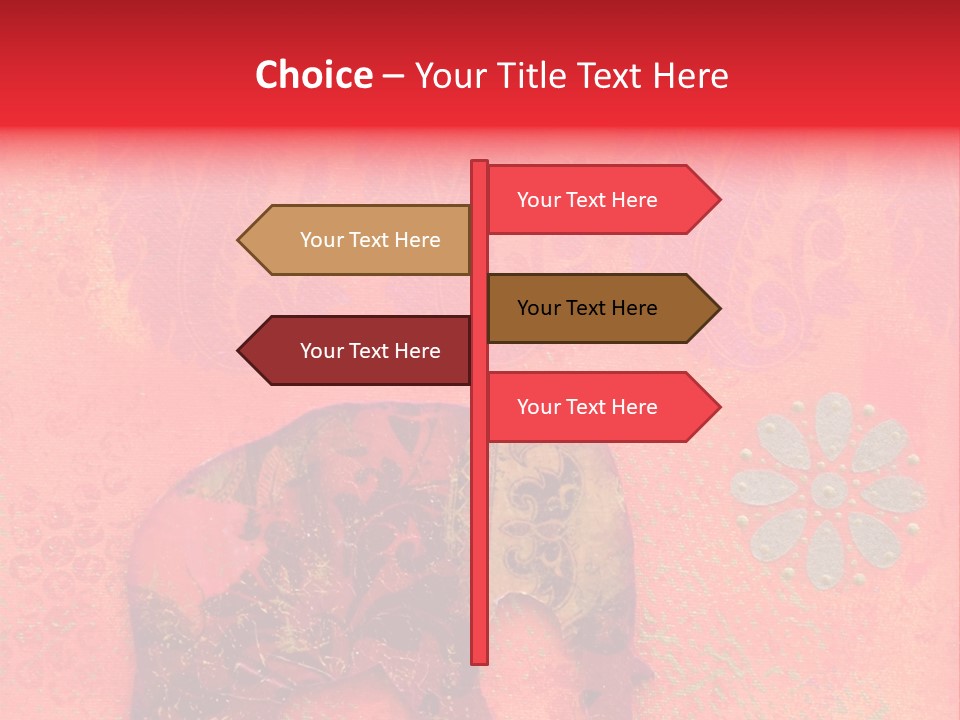 Symbol Gold Bejeweled PowerPoint Template