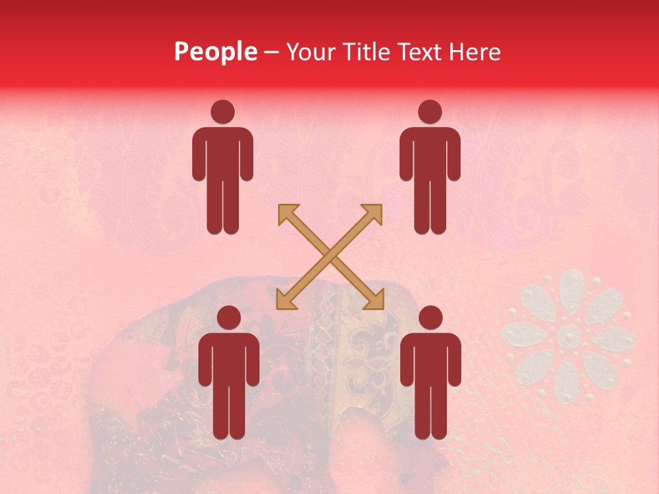 Symbol Gold Bejeweled PowerPoint Template