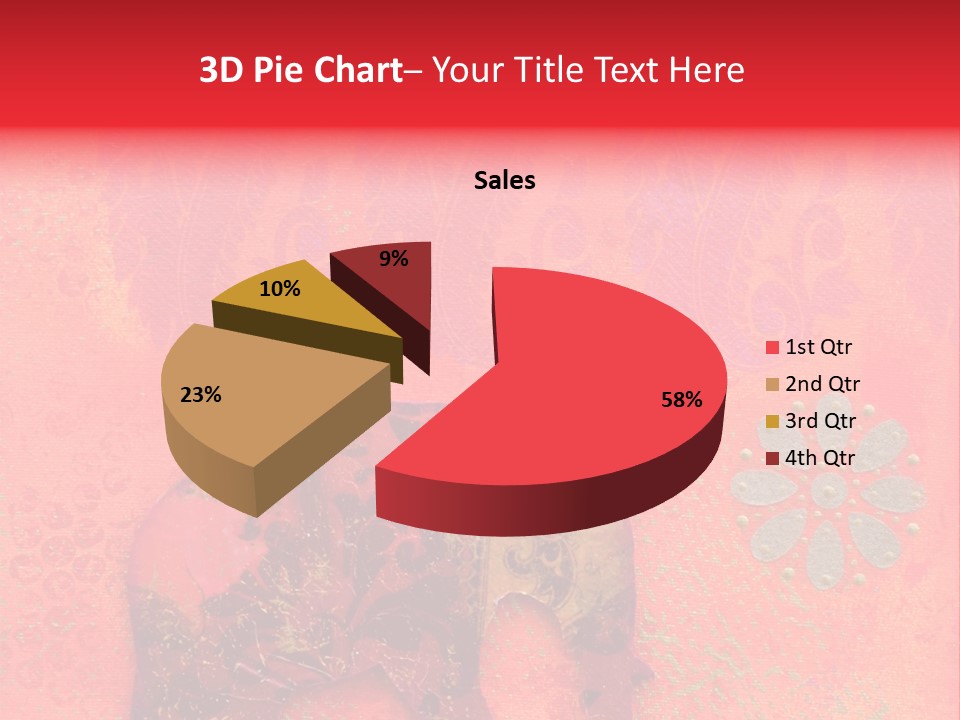 Symbol Gold Bejeweled PowerPoint Template