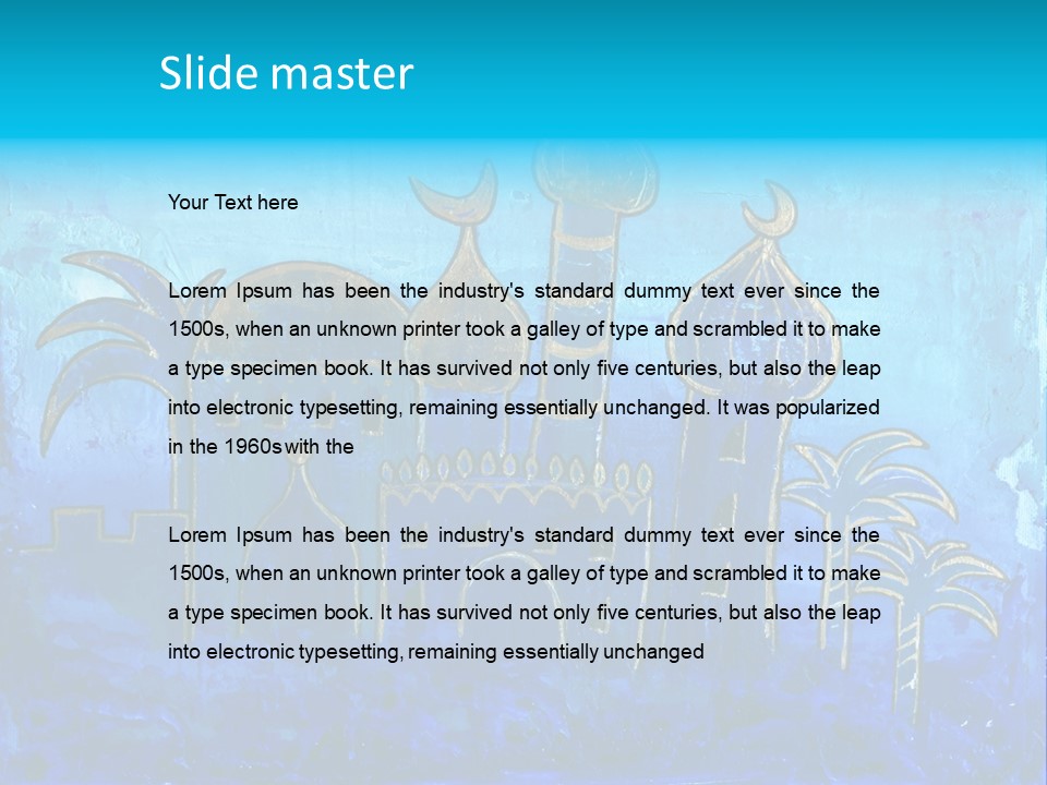 City Art Oriental PowerPoint Template