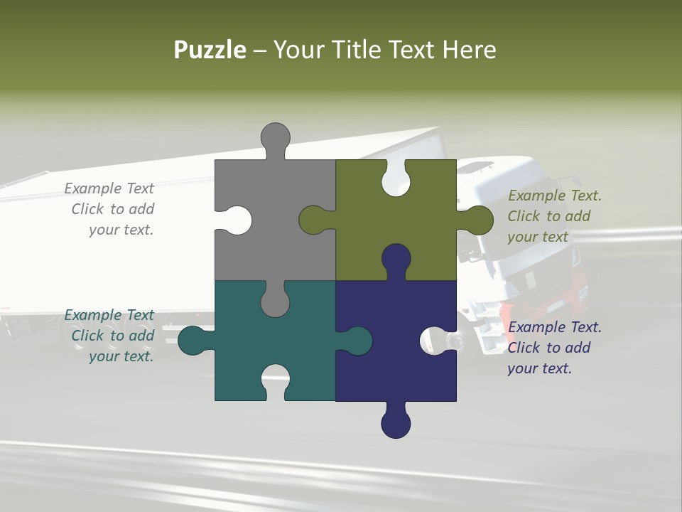 Truck Speed Trailer PowerPoint Template