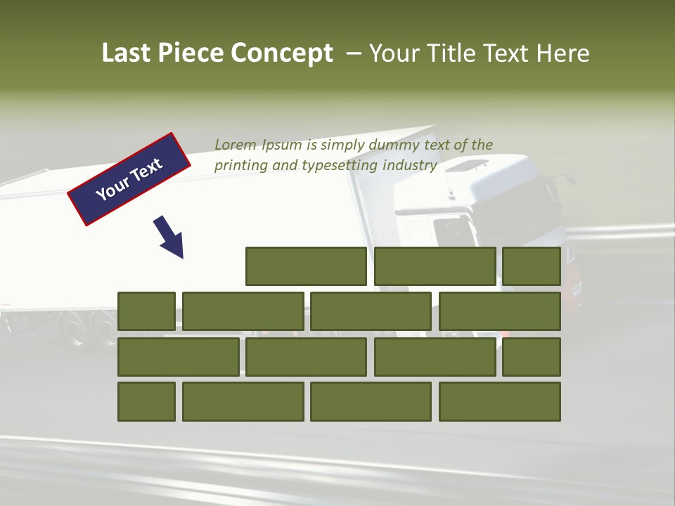 Truck Speed Trailer PowerPoint Template