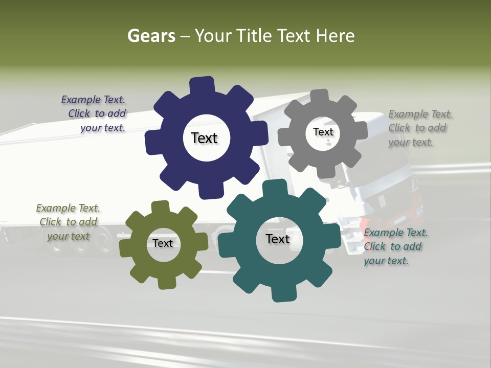 Truck Speed Trailer PowerPoint Template