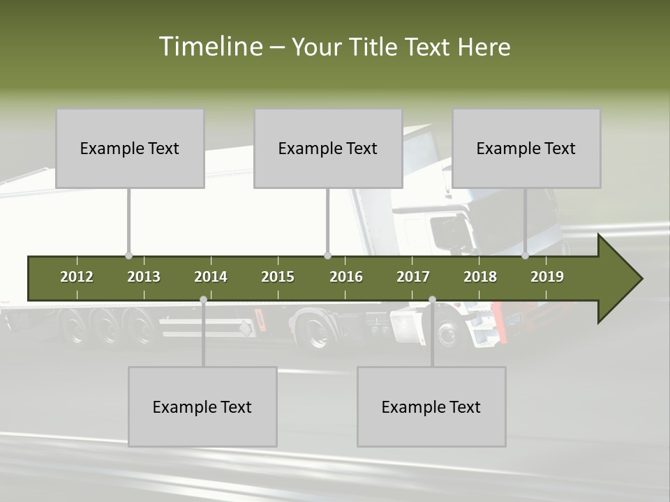 Truck Speed Trailer PowerPoint Template