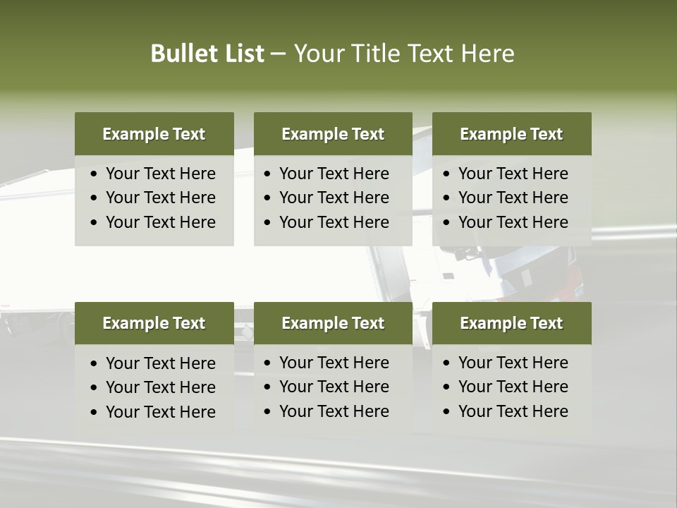 Truck Speed Trailer PowerPoint Template