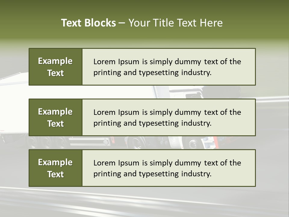 Truck Speed Trailer PowerPoint Template