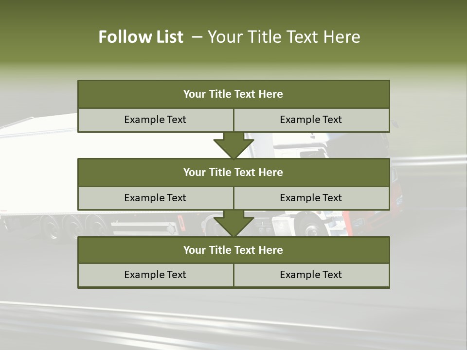 Truck Speed Trailer PowerPoint Template