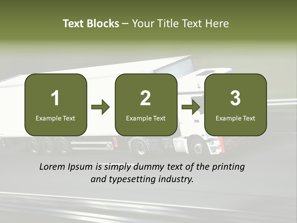 Truck Speed Trailer PowerPoint Template