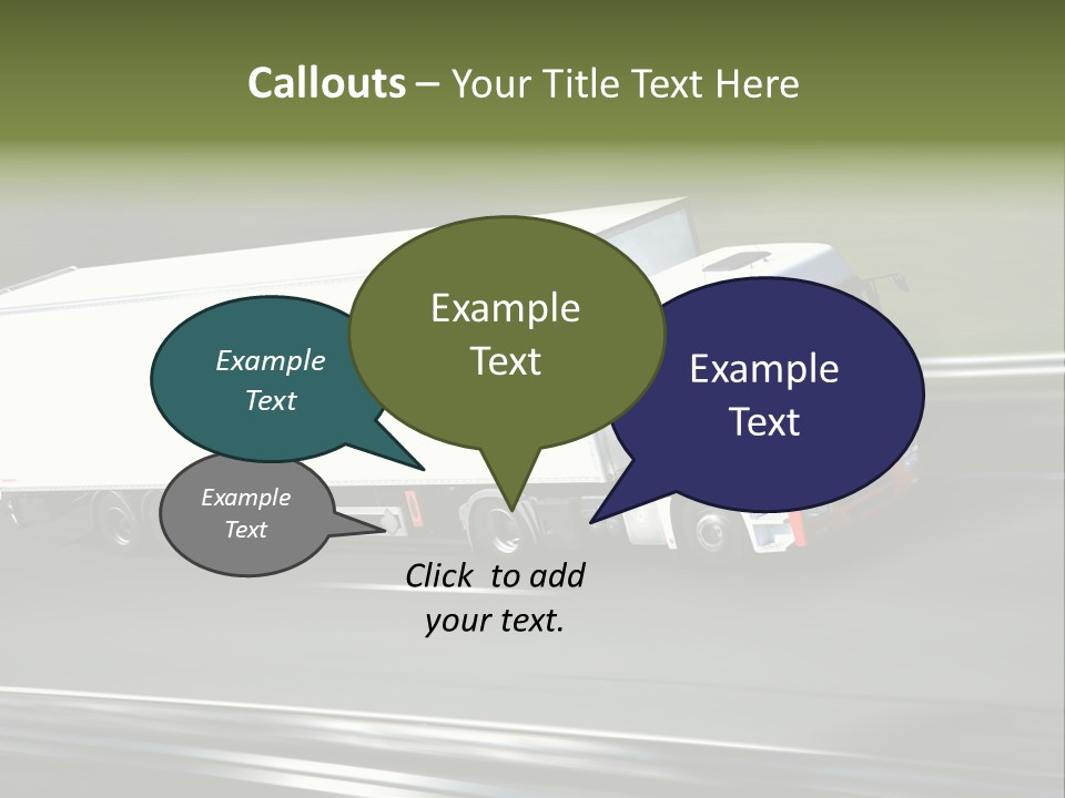 Truck Speed Trailer PowerPoint Template