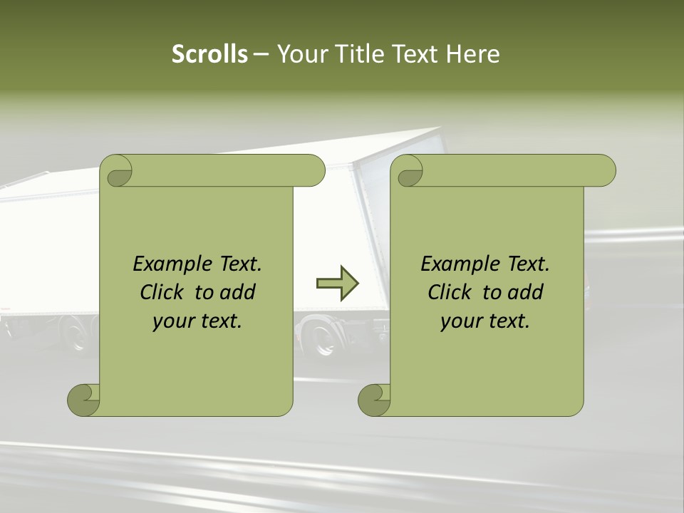 Truck Speed Trailer PowerPoint Template