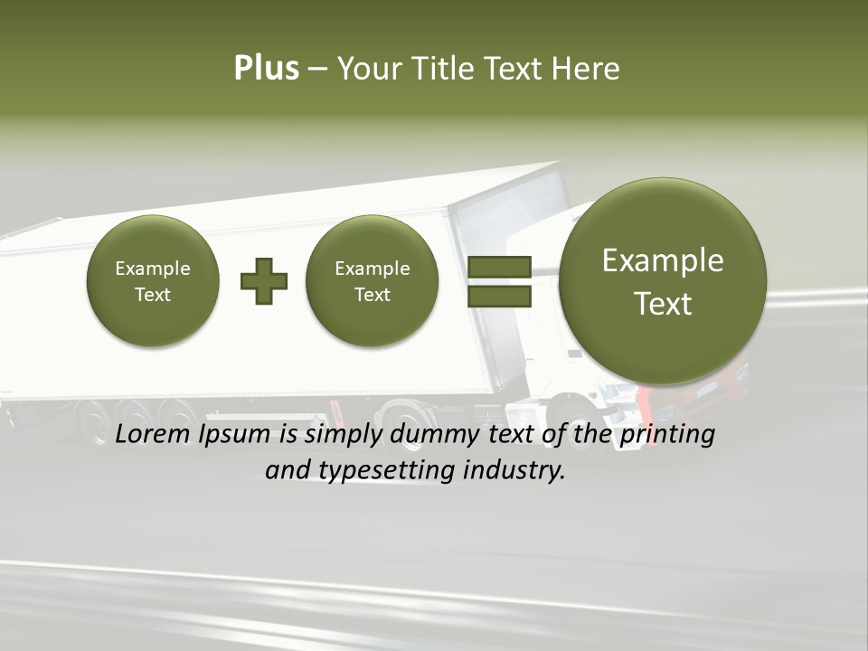 Truck Speed Trailer PowerPoint Template