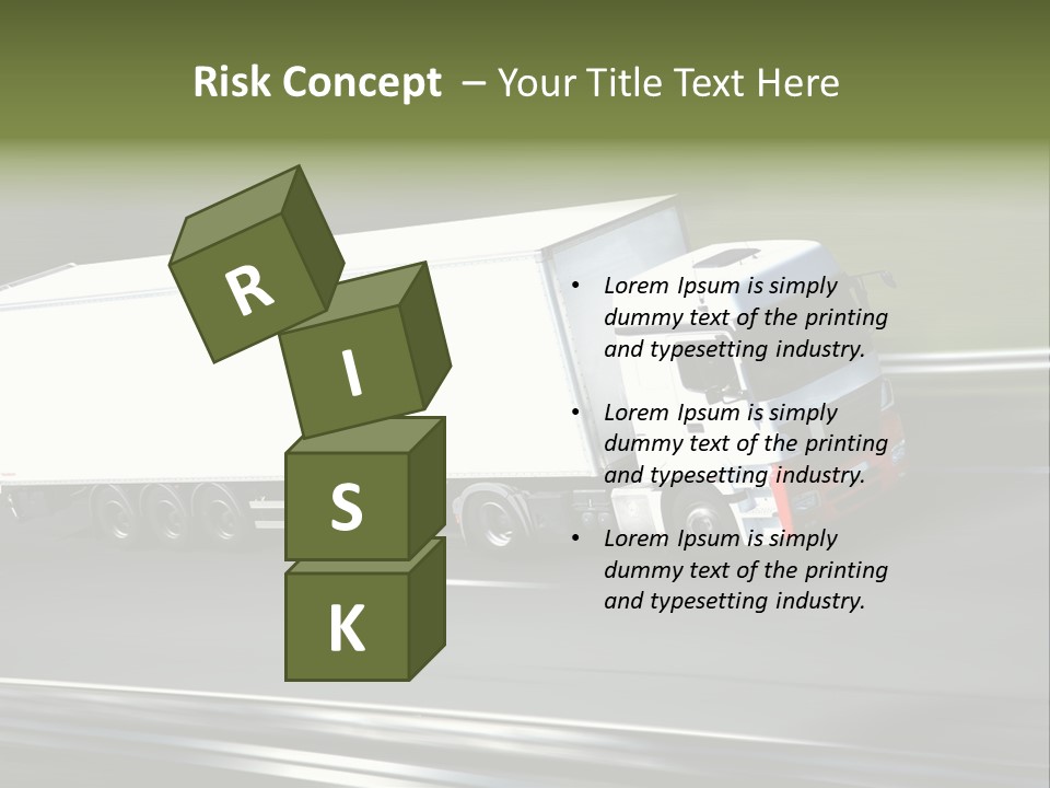 Truck Speed Trailer PowerPoint Template