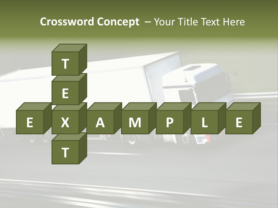 Truck Speed Trailer PowerPoint Template