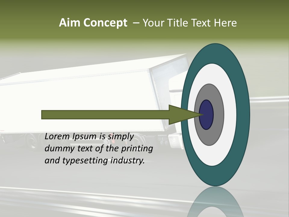 Truck Speed Trailer PowerPoint Template