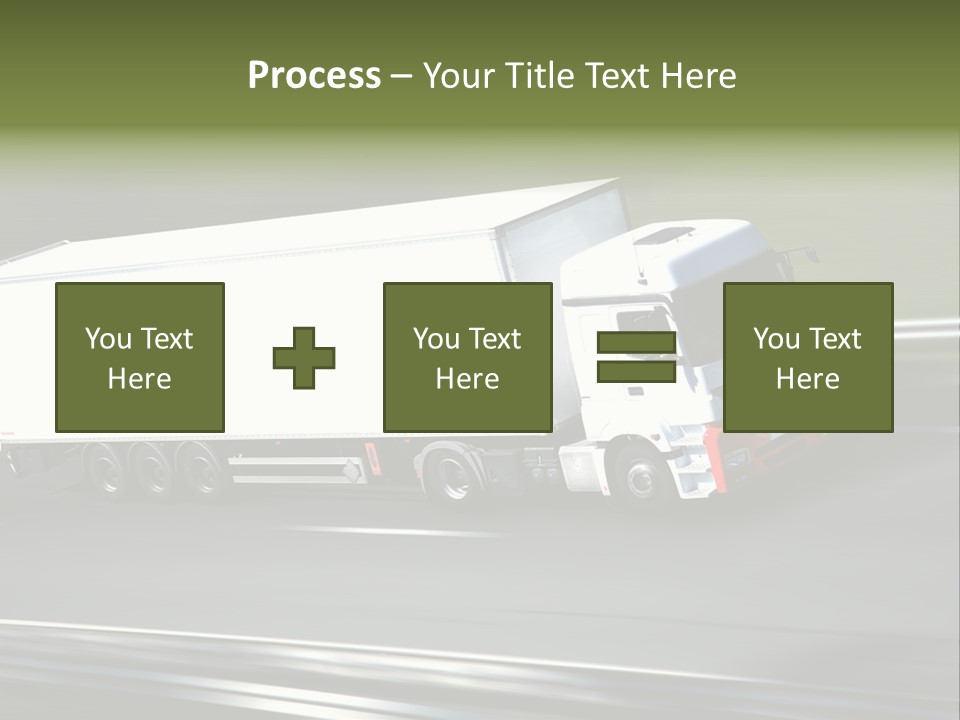 Truck Speed Trailer PowerPoint Template