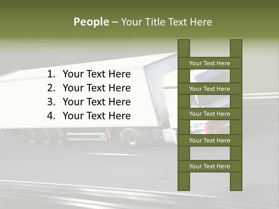 Truck Speed Trailer PowerPoint Template