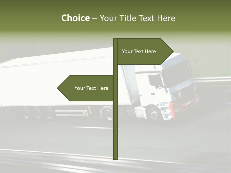 Truck Speed Trailer PowerPoint Template