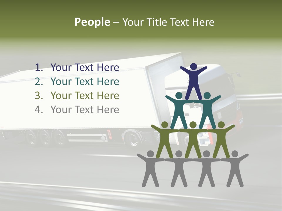 Truck Speed Trailer PowerPoint Template