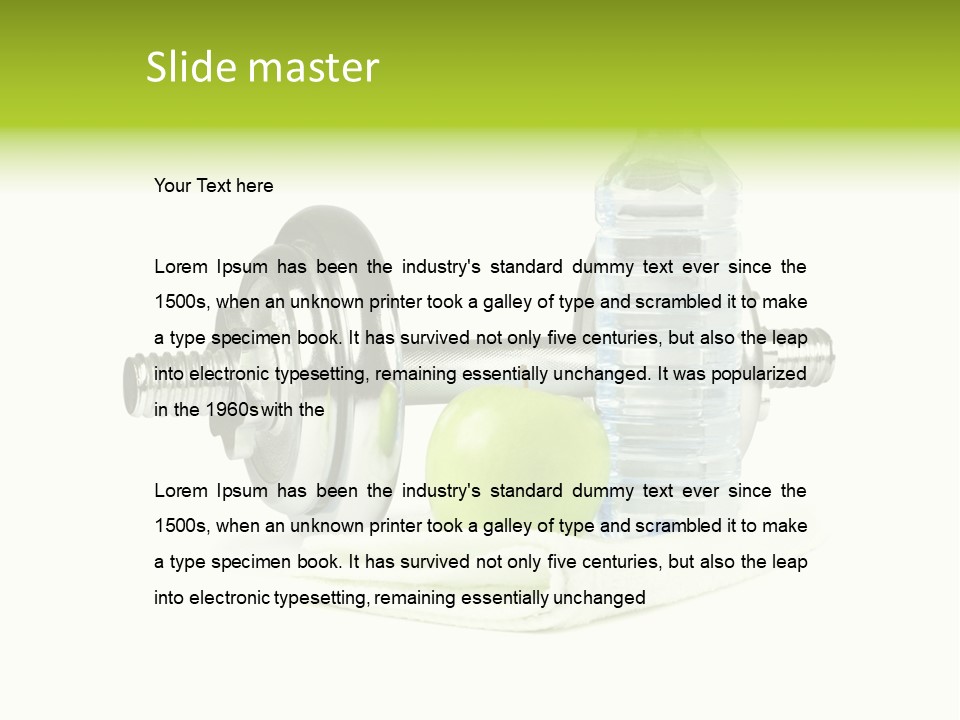 Juicy Sport Healthy PowerPoint Template