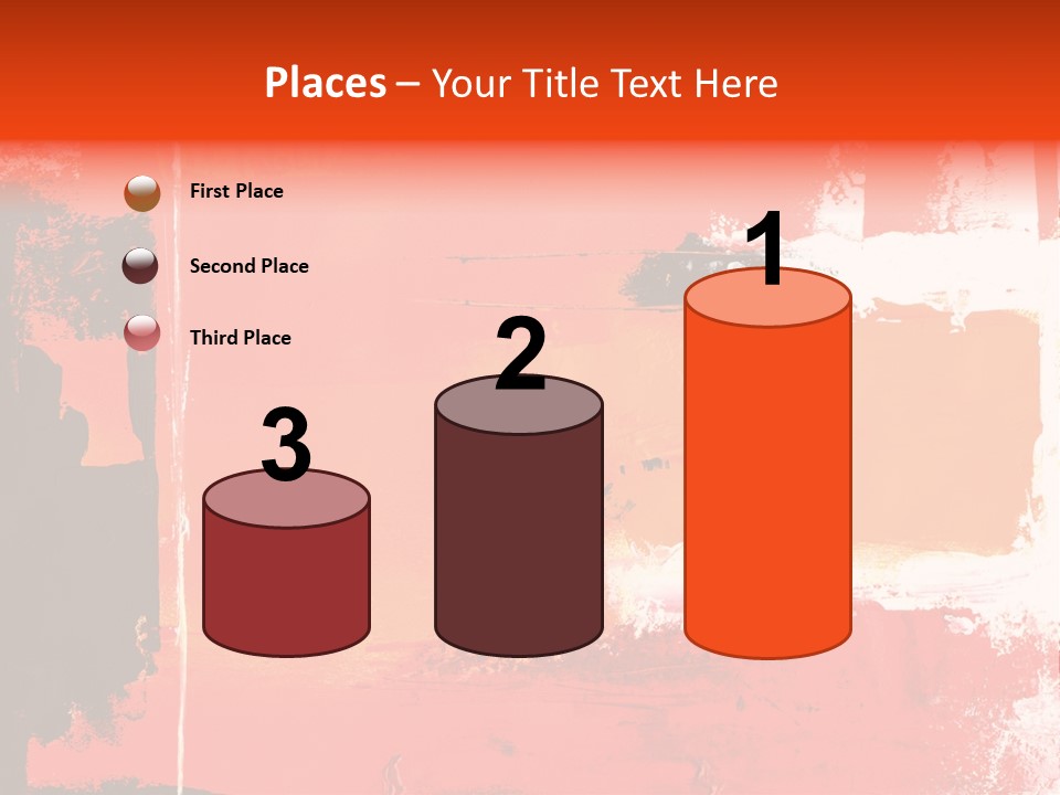 Painting Red Glowing PowerPoint Template