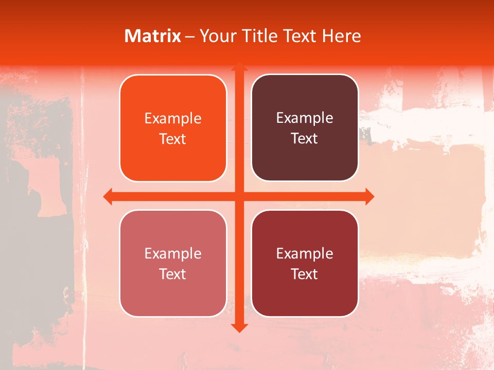 Painting Red Glowing PowerPoint Template