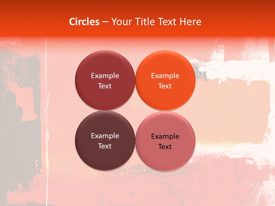 Painting Red Glowing PowerPoint Template