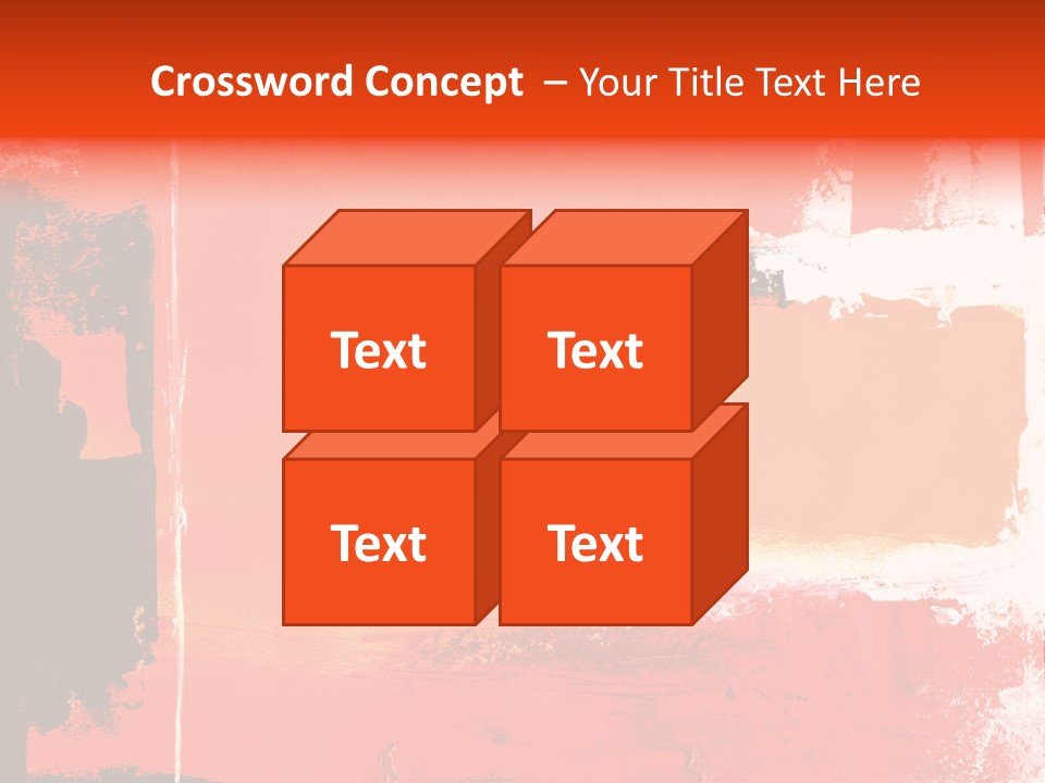 Painting Red Glowing PowerPoint Template