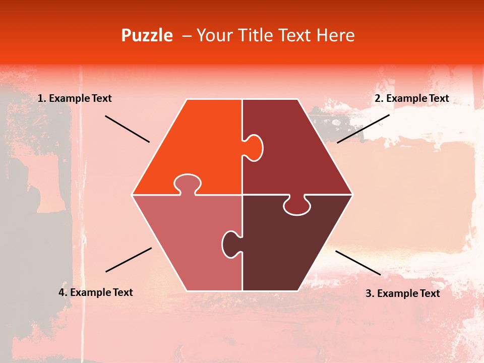 Painting Red Glowing PowerPoint Template