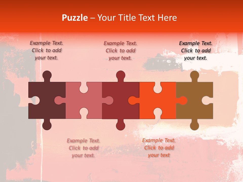 Painting Red Glowing PowerPoint Template