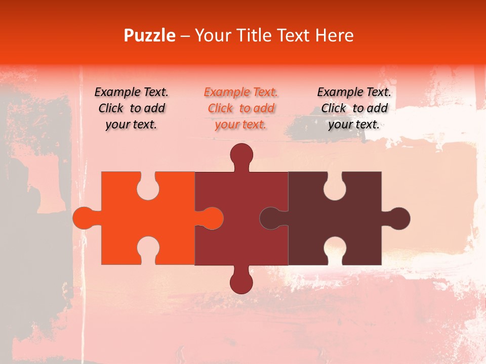 Painting Red Glowing PowerPoint Template