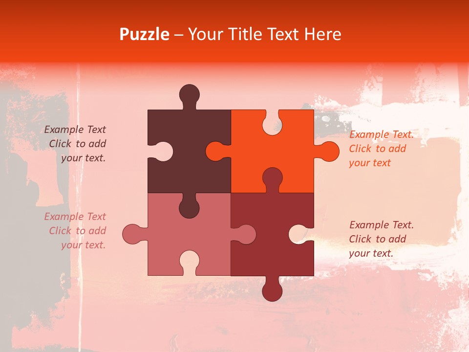 Painting Red Glowing PowerPoint Template