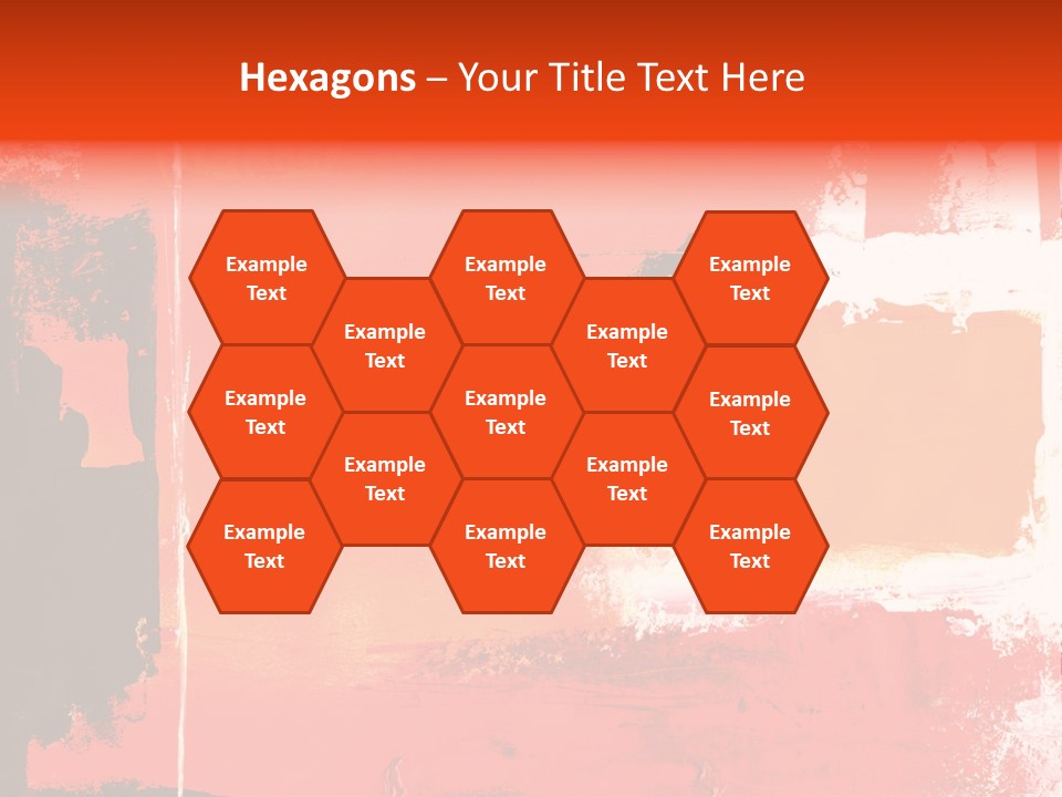 Painting Red Glowing PowerPoint Template