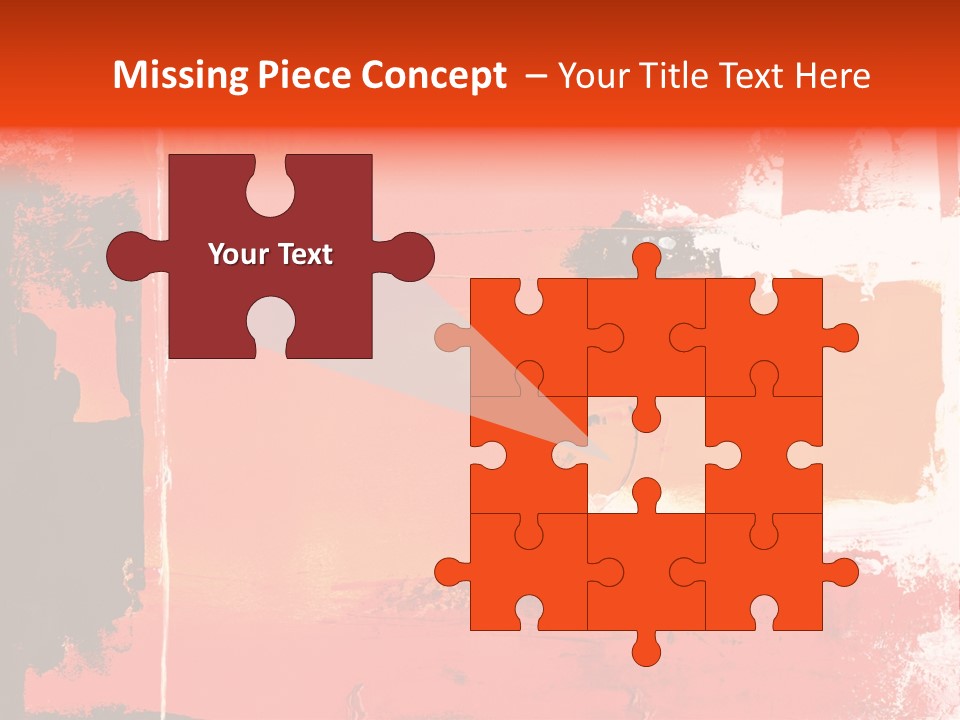 Painting Red Glowing PowerPoint Template