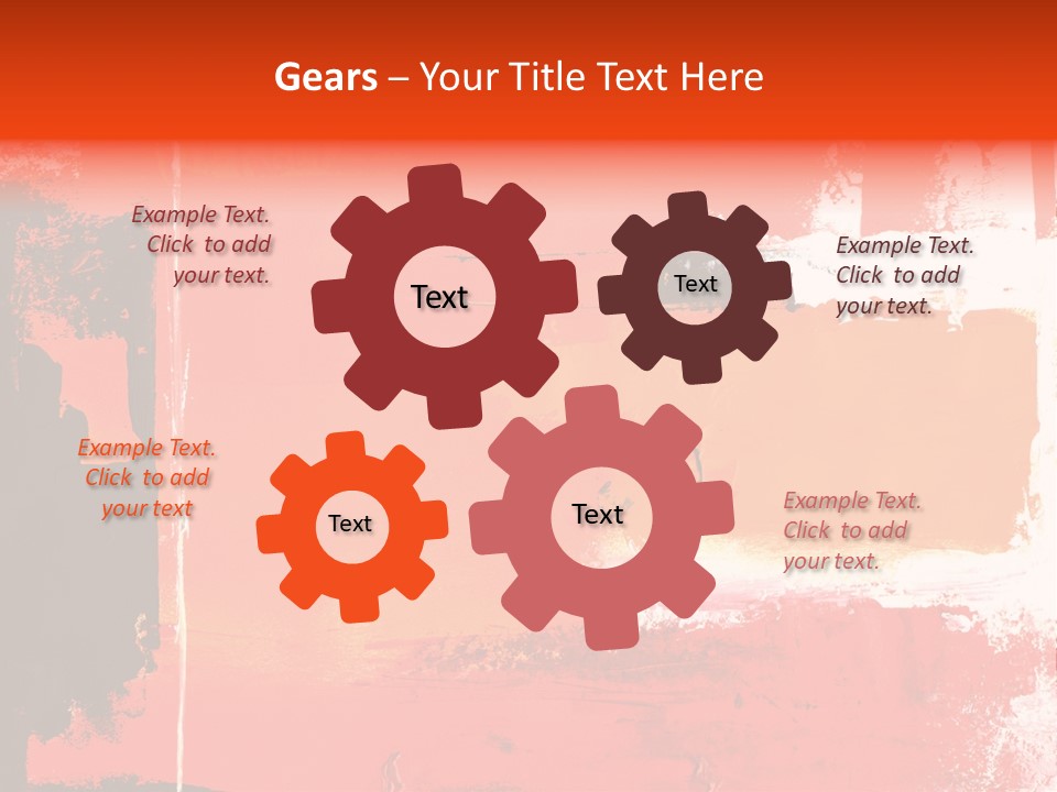 Painting Red Glowing PowerPoint Template