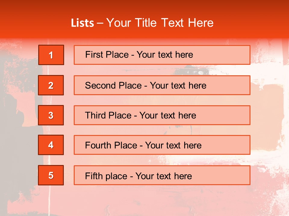 Painting Red Glowing PowerPoint Template
